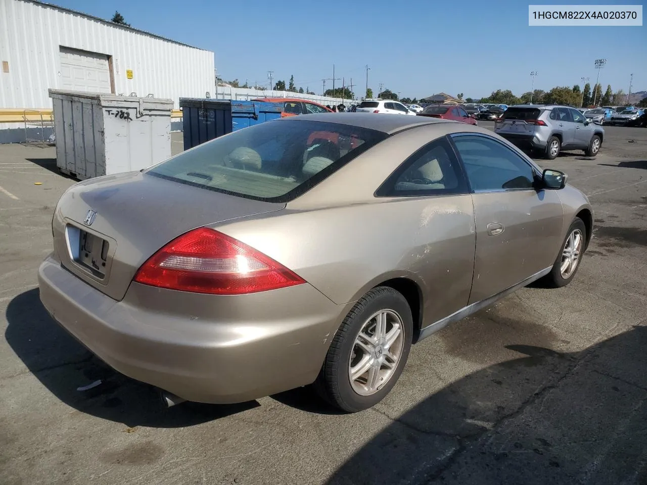 2004 Honda Accord Lx VIN: 1HGCM822X4A020370 Lot: 73607934