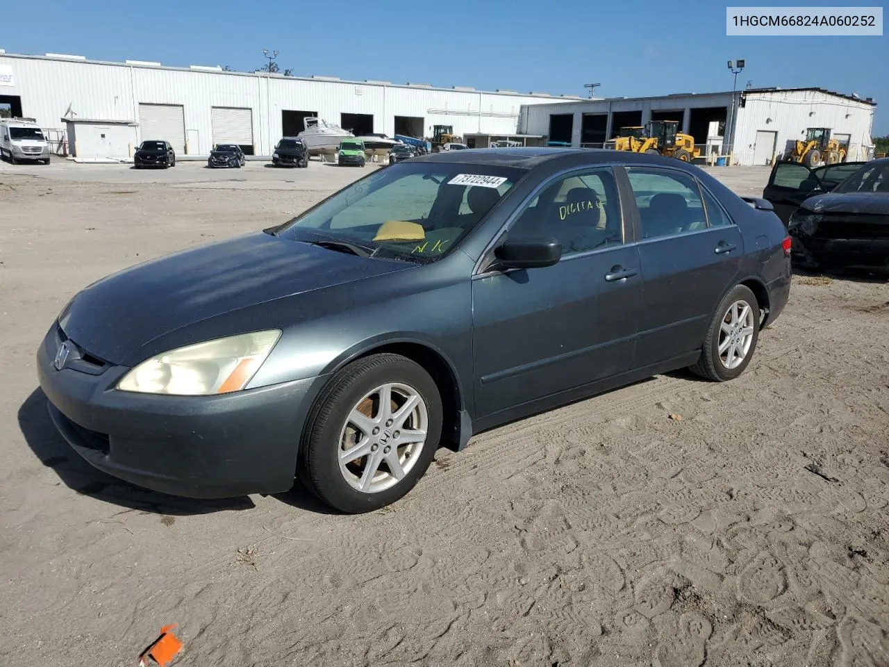 2004 Honda Accord Ex VIN: 1HGCM66824A060252 Lot: 73722944