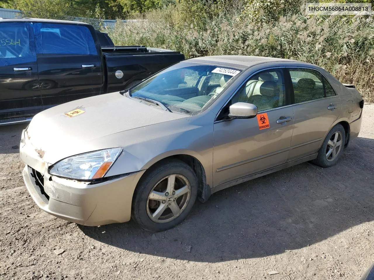 2004 Honda Accord Ex VIN: 1HGCM56864A008813 Lot: 74252444