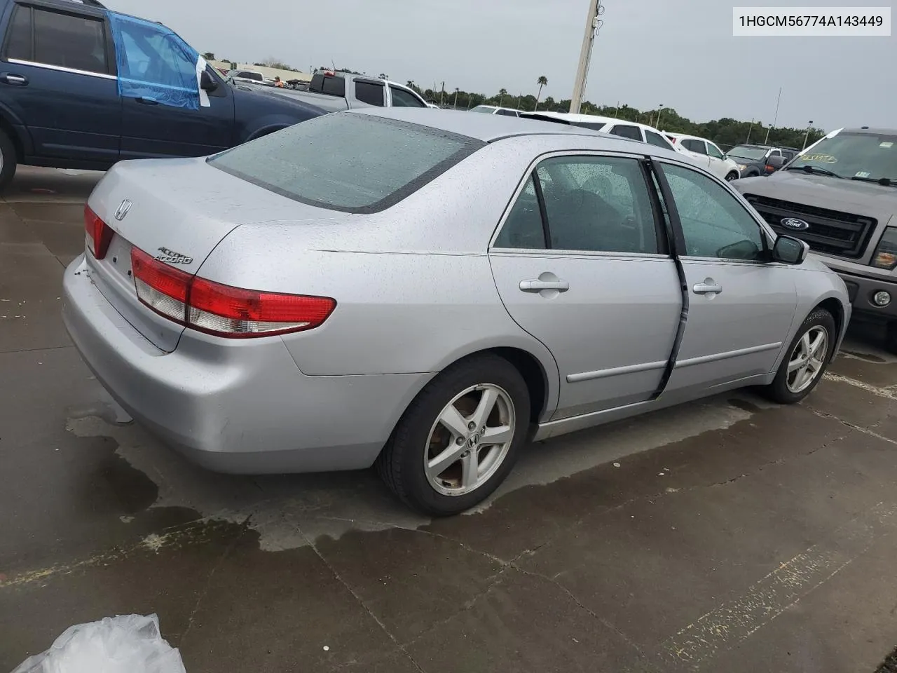 2004 Honda Accord Ex VIN: 1HGCM56774A143449 Lot: 74786444