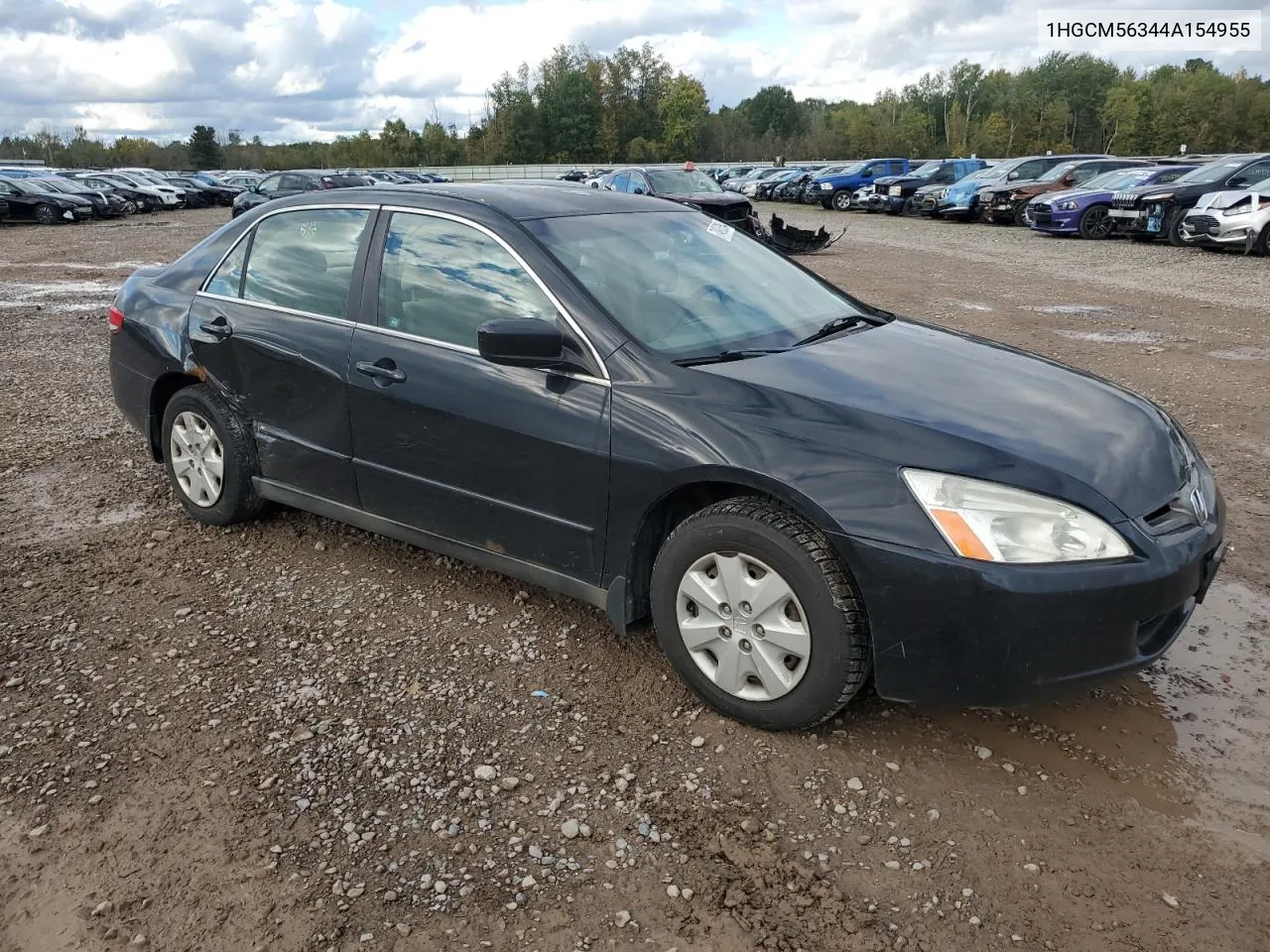 2004 Honda Accord Lx VIN: 1HGCM56344A154955 Lot: 74908354