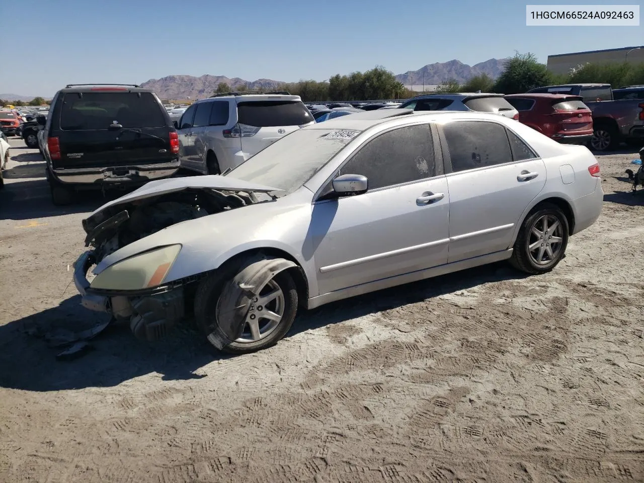 2004 Honda Accord Ex VIN: 1HGCM66524A092463 Lot: 75184294