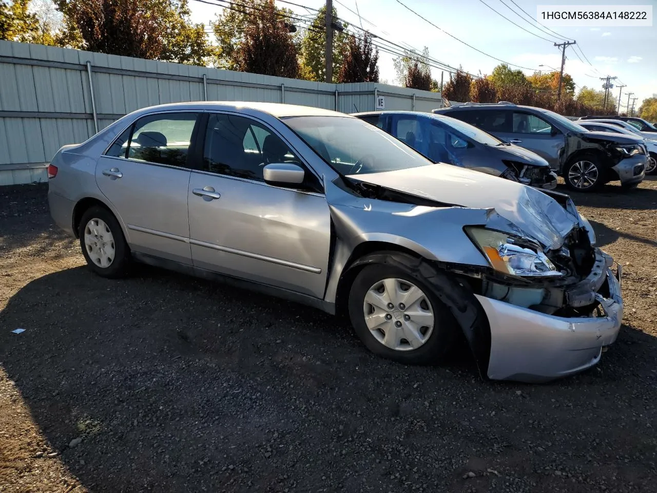 2004 Honda Accord Lx VIN: 1HGCM56384A148222 Lot: 75309594