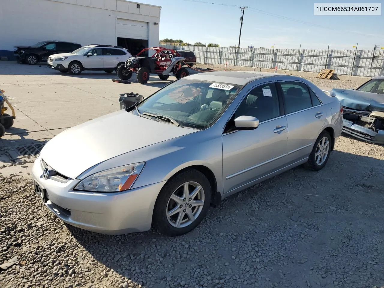 2004 Honda Accord Ex VIN: 1HGCM66534A061707 Lot: 75350574