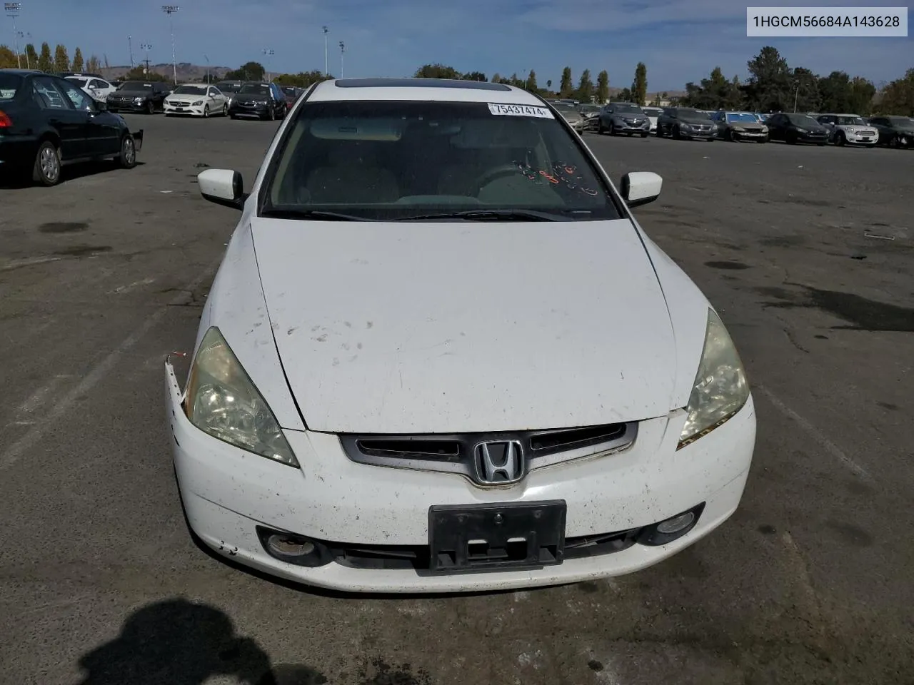 2004 Honda Accord Ex VIN: 1HGCM56684A143628 Lot: 75437474