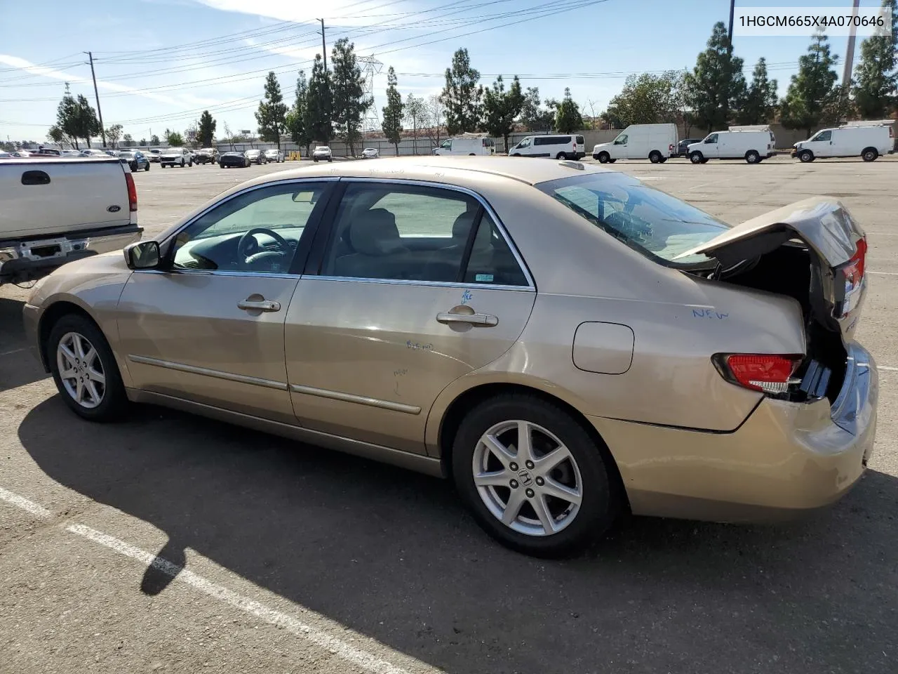 2004 Honda Accord Ex VIN: 1HGCM665X4A070646 Lot: 75564864