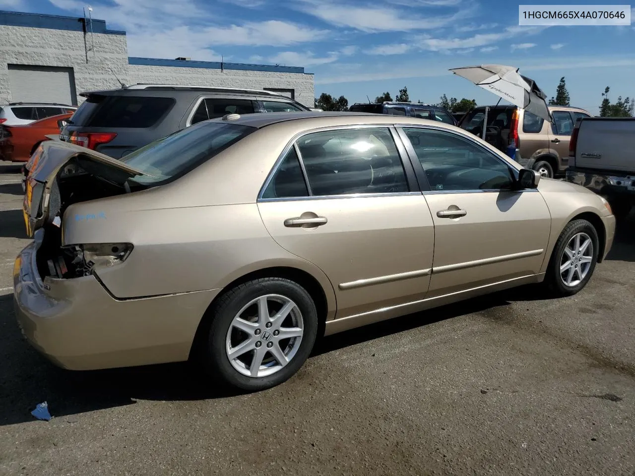 2004 Honda Accord Ex VIN: 1HGCM665X4A070646 Lot: 75564864