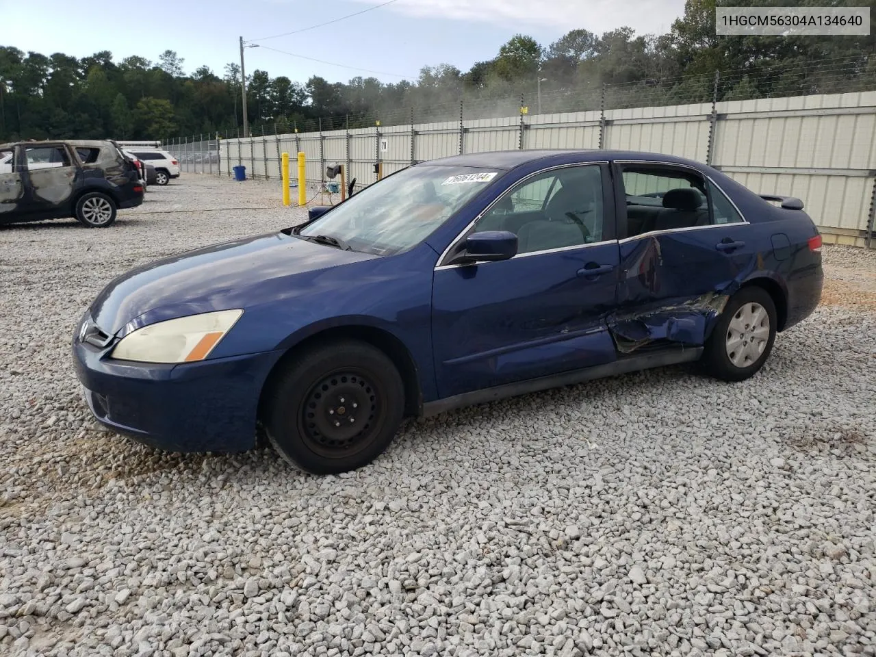 2004 Honda Accord Lx VIN: 1HGCM56304A134640 Lot: 76061244