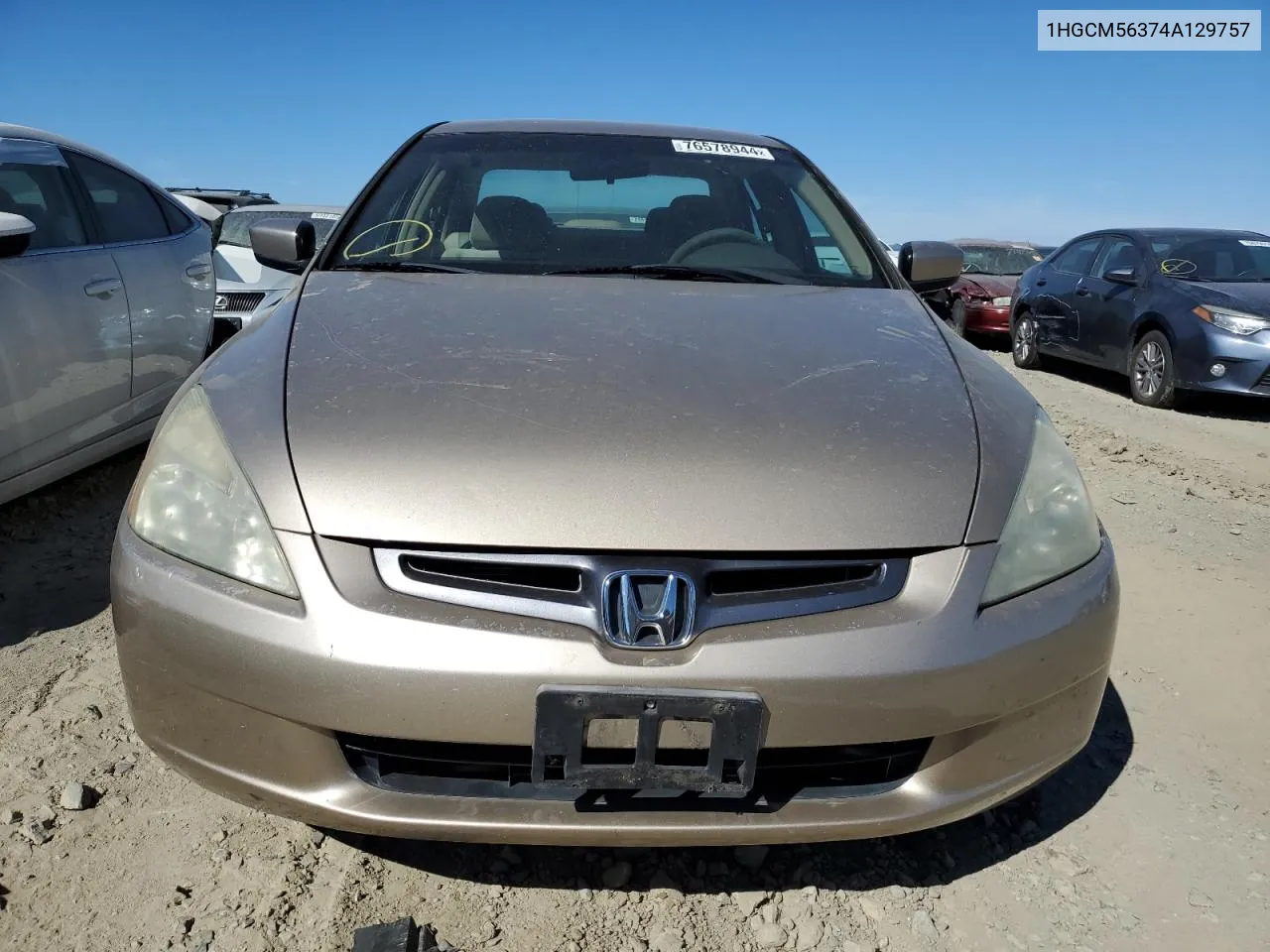 2004 Honda Accord Lx VIN: 1HGCM56374A129757 Lot: 76578944