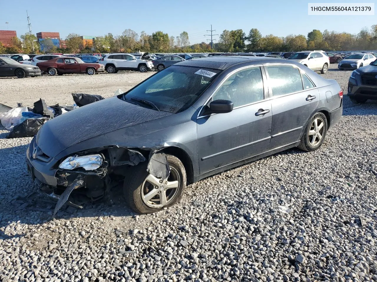 2004 Honda Accord Ex VIN: 1HGCM55604A121379 Lot: 76665444