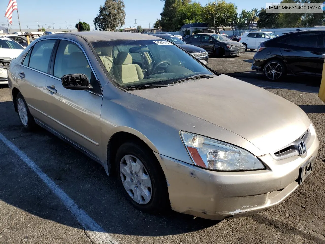 2004 Honda Accord Lx VIN: JHMCM56314C005274 Lot: 76846894