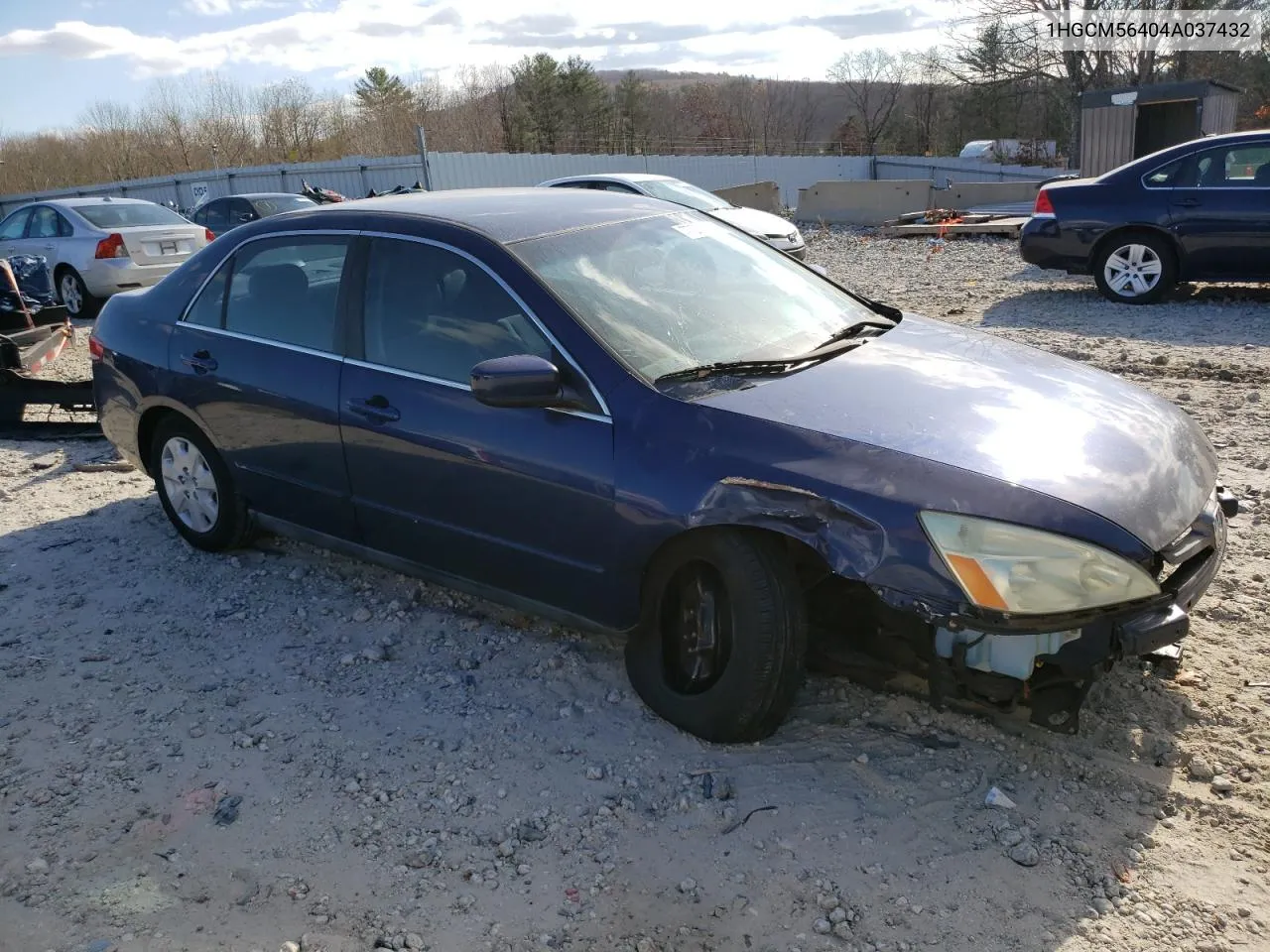 2004 Honda Accord Lx VIN: 1HGCM56404A037432 Lot: 77005144