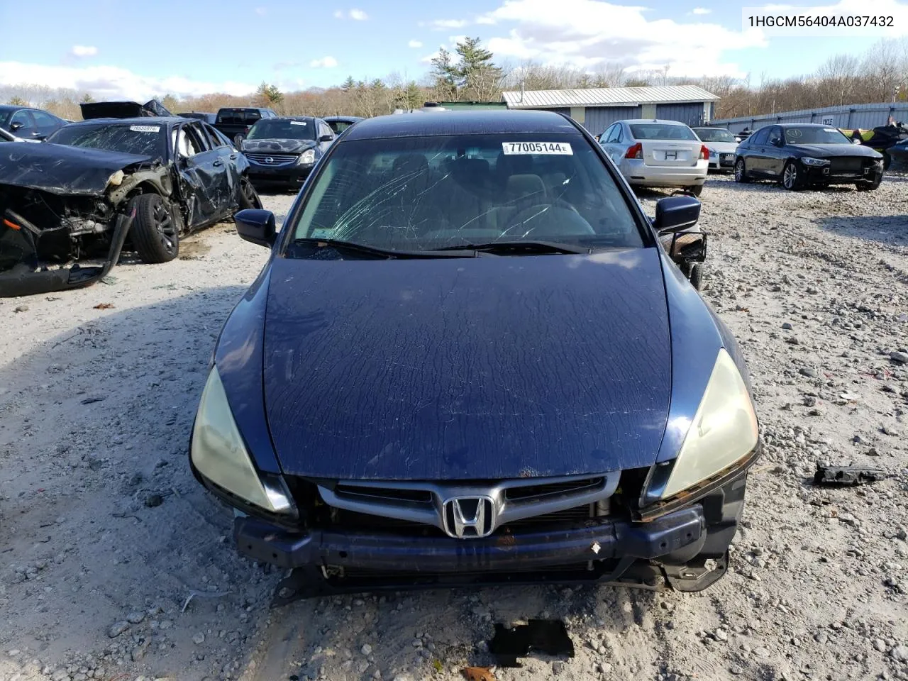 2004 Honda Accord Lx VIN: 1HGCM56404A037432 Lot: 77005144