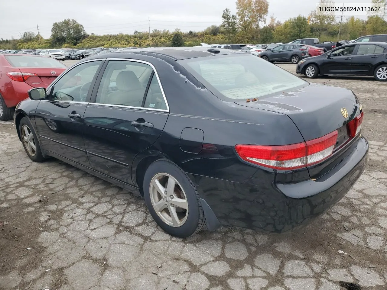 2004 Honda Accord Ex VIN: 1HGCM56824A113624 Lot: 77456624