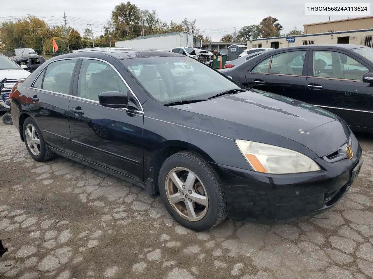 2004 Honda Accord Ex VIN: 1HGCM56824A113624 Lot: 77456624