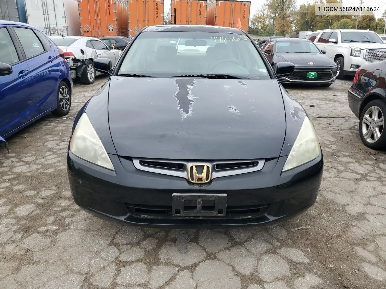 2004 Honda Accord Ex VIN: 1HGCM56824A113624 Lot: 77456624