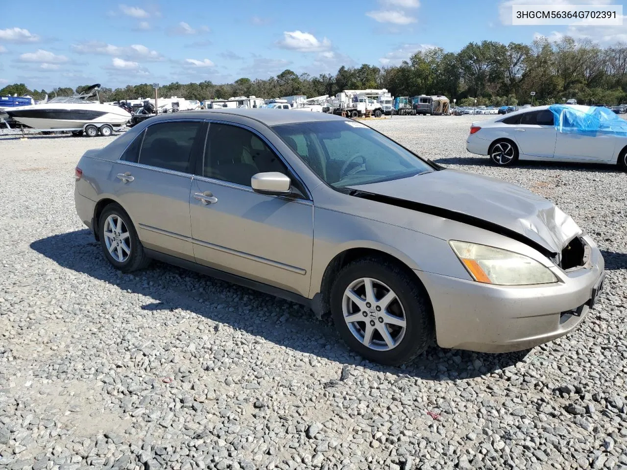 2004 Honda Accord Lx VIN: 3HGCM56364G702391 Lot: 78500234