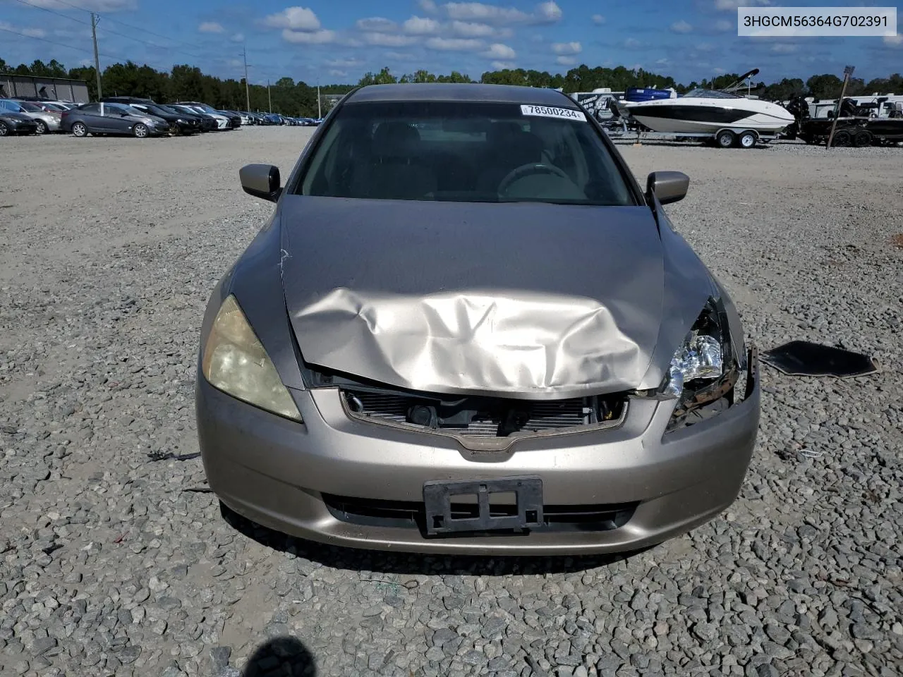 2004 Honda Accord Lx VIN: 3HGCM56364G702391 Lot: 78500234