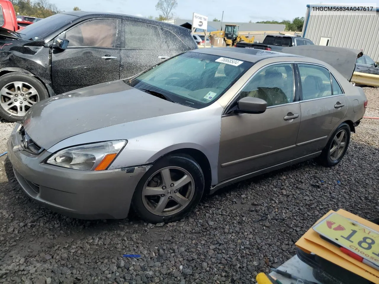 2004 Honda Accord Ex VIN: 1HGCM56834A047617 Lot: 78868504