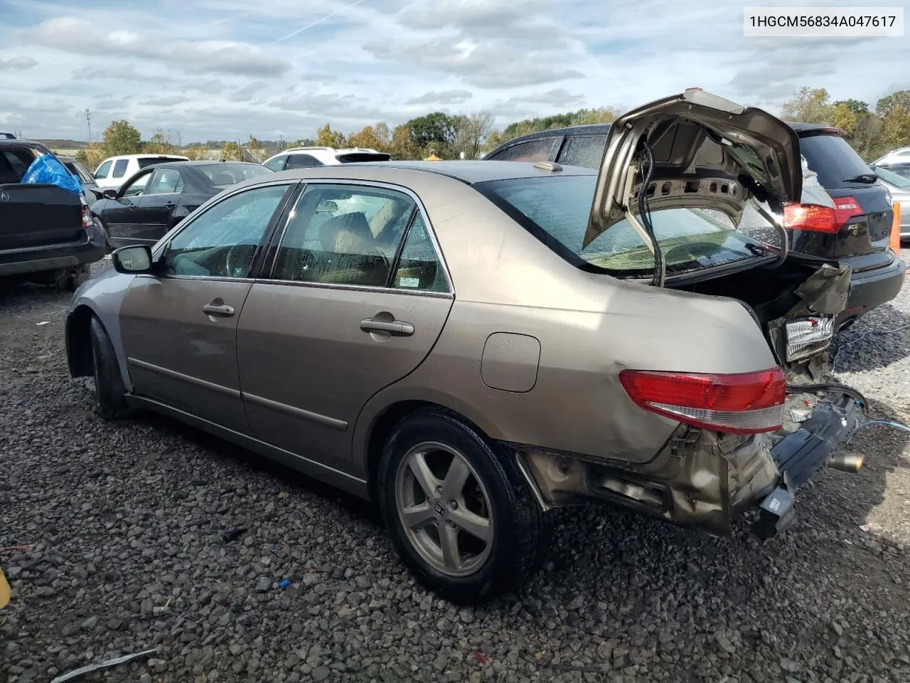 2004 Honda Accord Ex VIN: 1HGCM56834A047617 Lot: 78868504