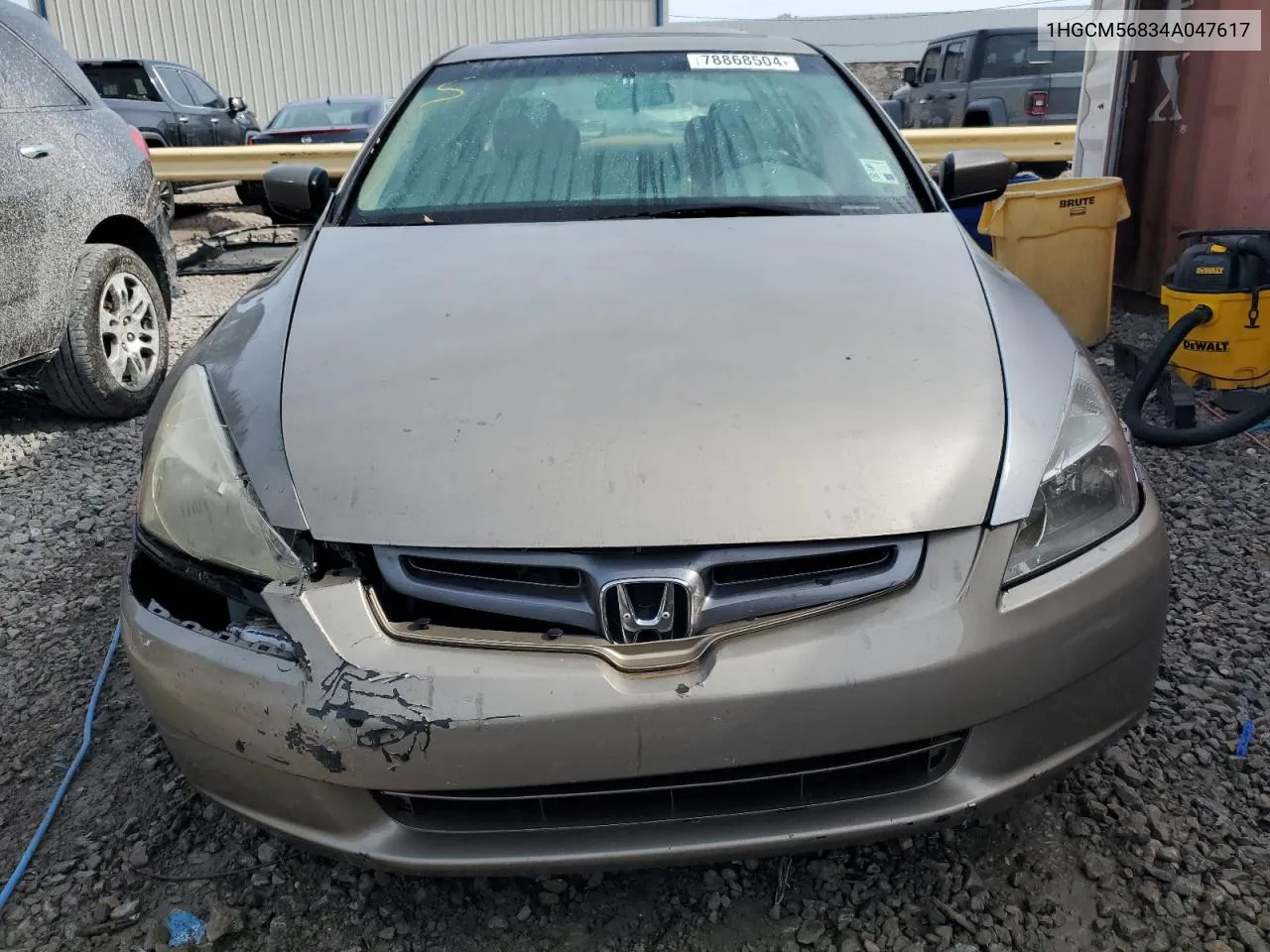 2004 Honda Accord Ex VIN: 1HGCM56834A047617 Lot: 78868504