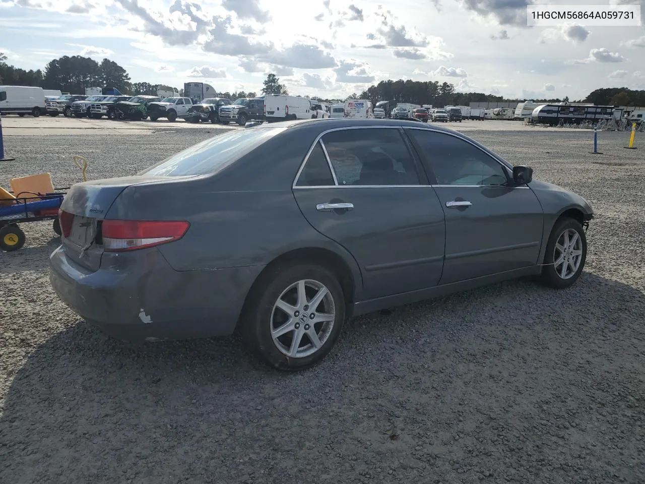 2004 Honda Accord Ex VIN: 1HGCM56864A059731 Lot: 78875494