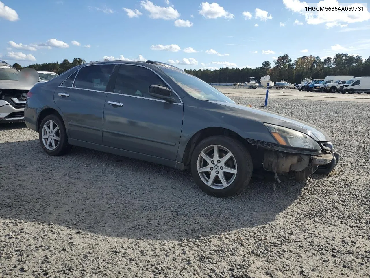 2004 Honda Accord Ex VIN: 1HGCM56864A059731 Lot: 78875494