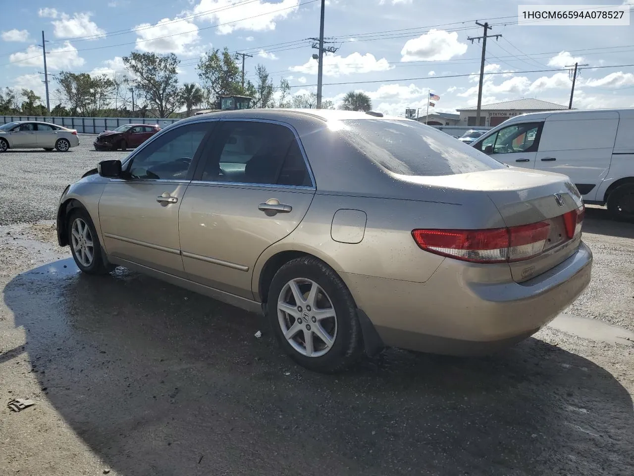 2004 Honda Accord Ex VIN: 1HGCM66594A078527 Lot: 79341564