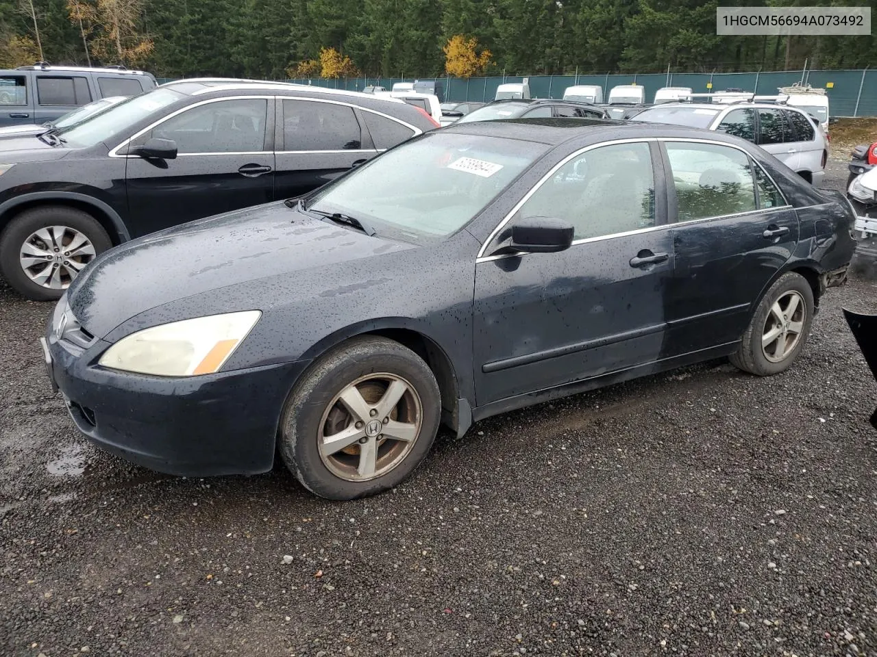 2004 Honda Accord Ex VIN: 1HGCM56694A073492 Lot: 80589644