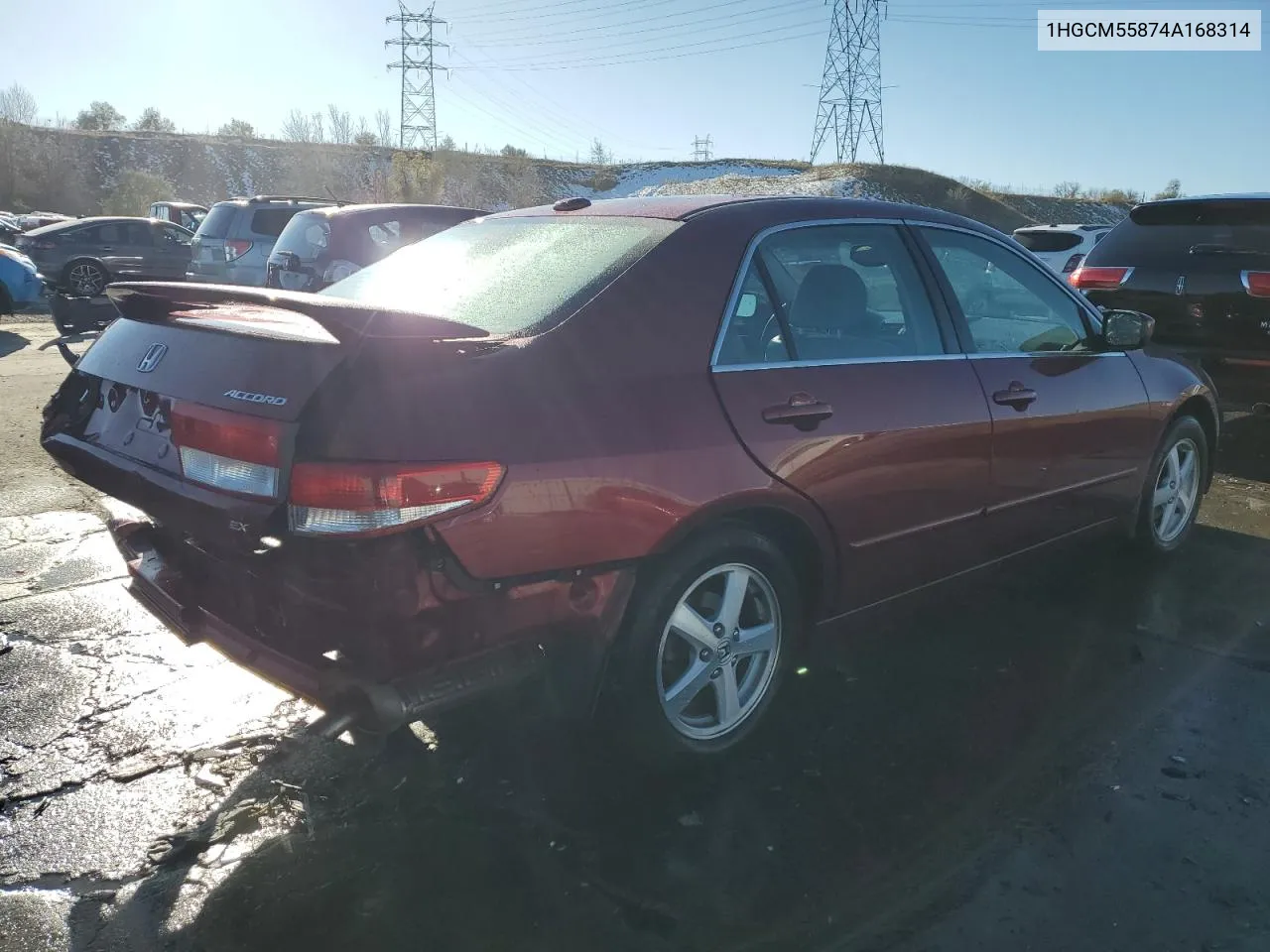 2004 Honda Accord Ex VIN: 1HGCM55874A168314 Lot: 80731864