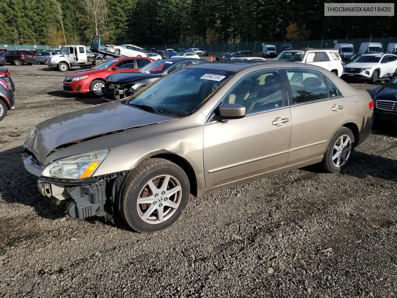 2004 Honda Accord Ex VIN: 1HGCM665X4A018420 Lot: 81843154