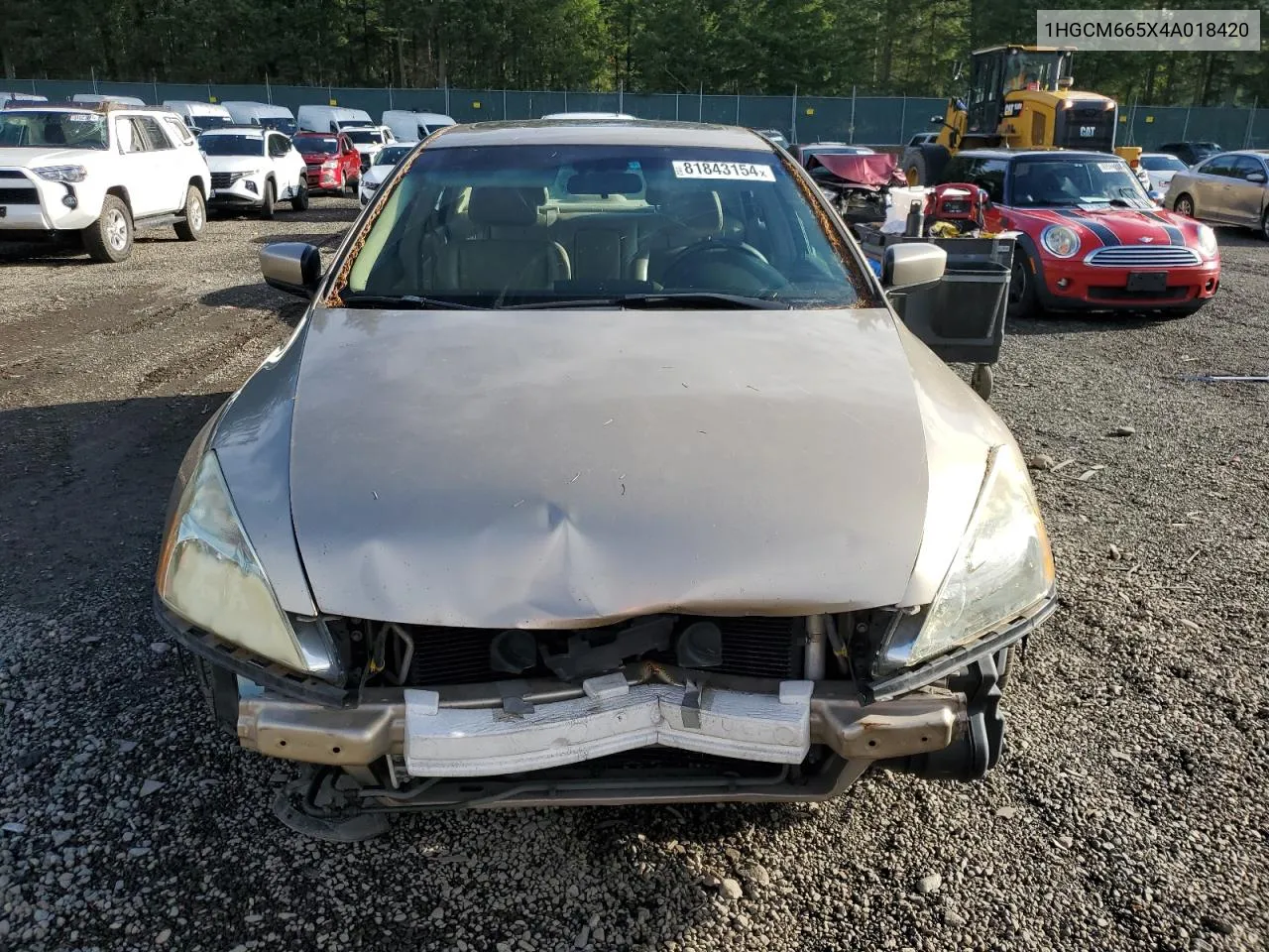 2004 Honda Accord Ex VIN: 1HGCM665X4A018420 Lot: 81843154