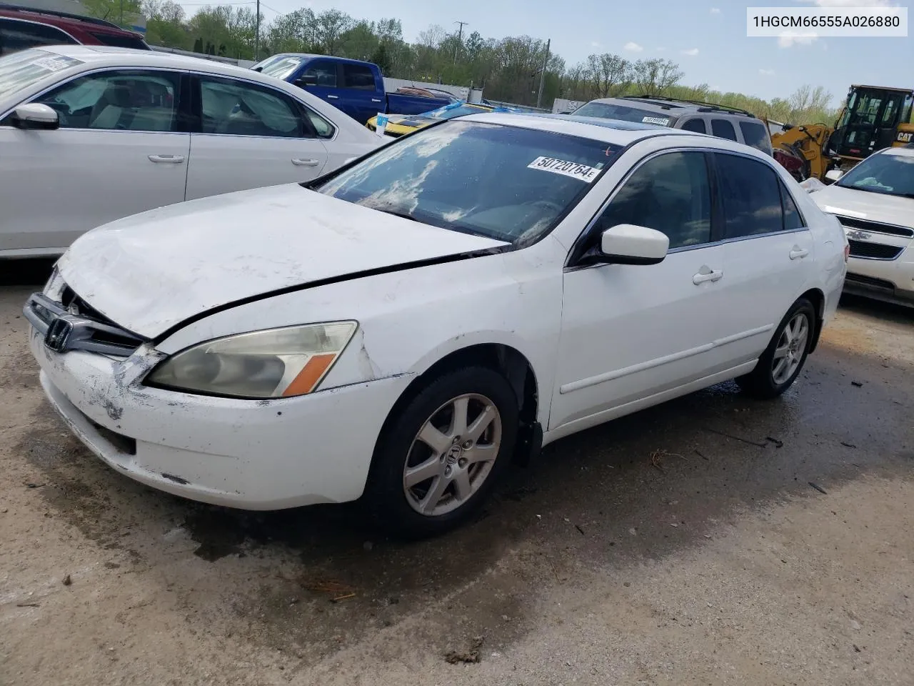 2005 Honda Accord Ex VIN: 1HGCM66555A026880 Lot: 50720764