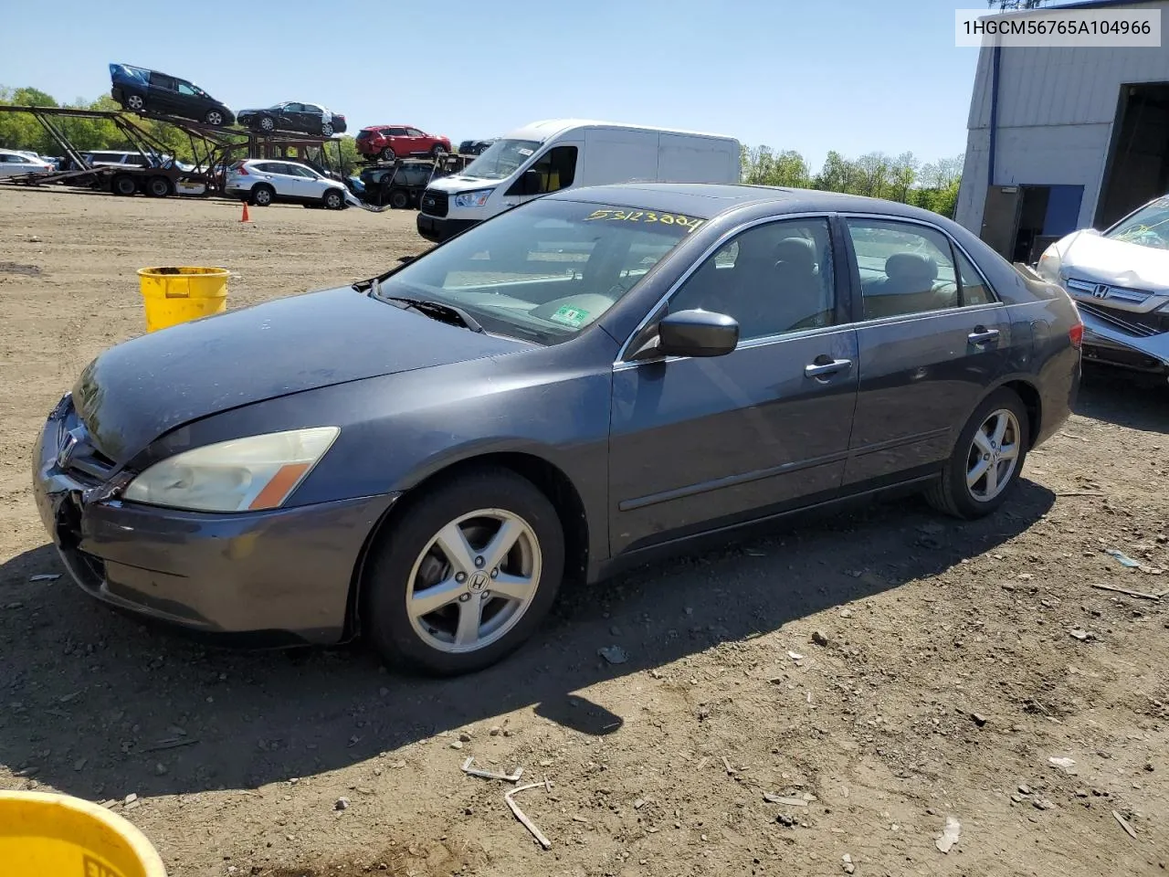 1HGCM56765A104966 2005 Honda Accord Ex