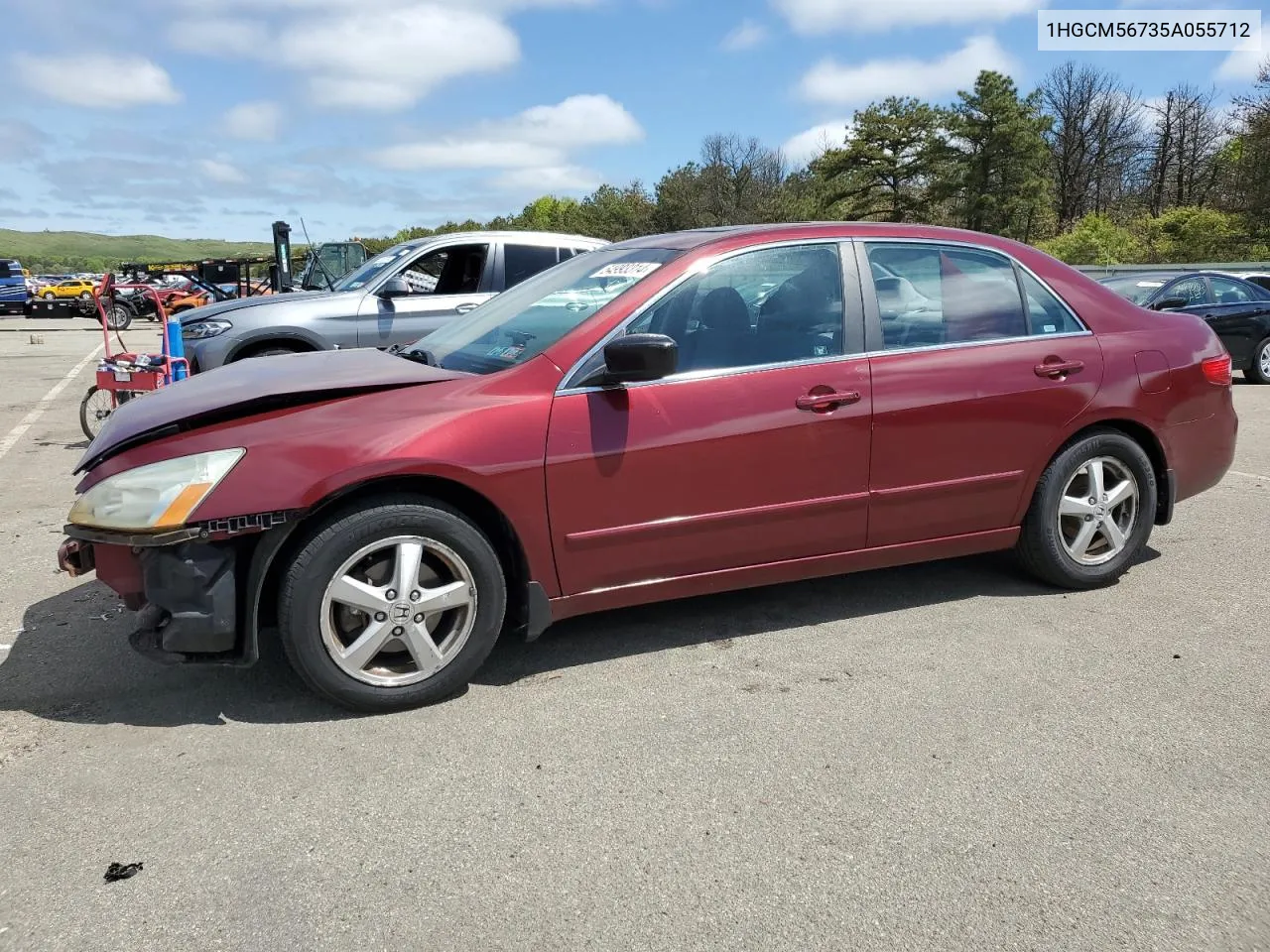 2005 Honda Accord Ex VIN: 1HGCM56735A055712 Lot: 54993314