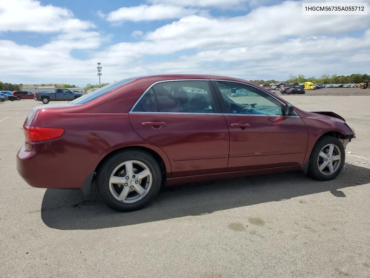 2005 Honda Accord Ex VIN: 1HGCM56735A055712 Lot: 54993314