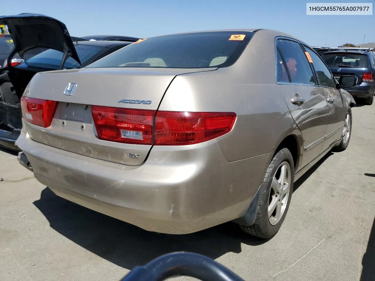 1HGCM55765A007977 2005 Honda Accord Ex