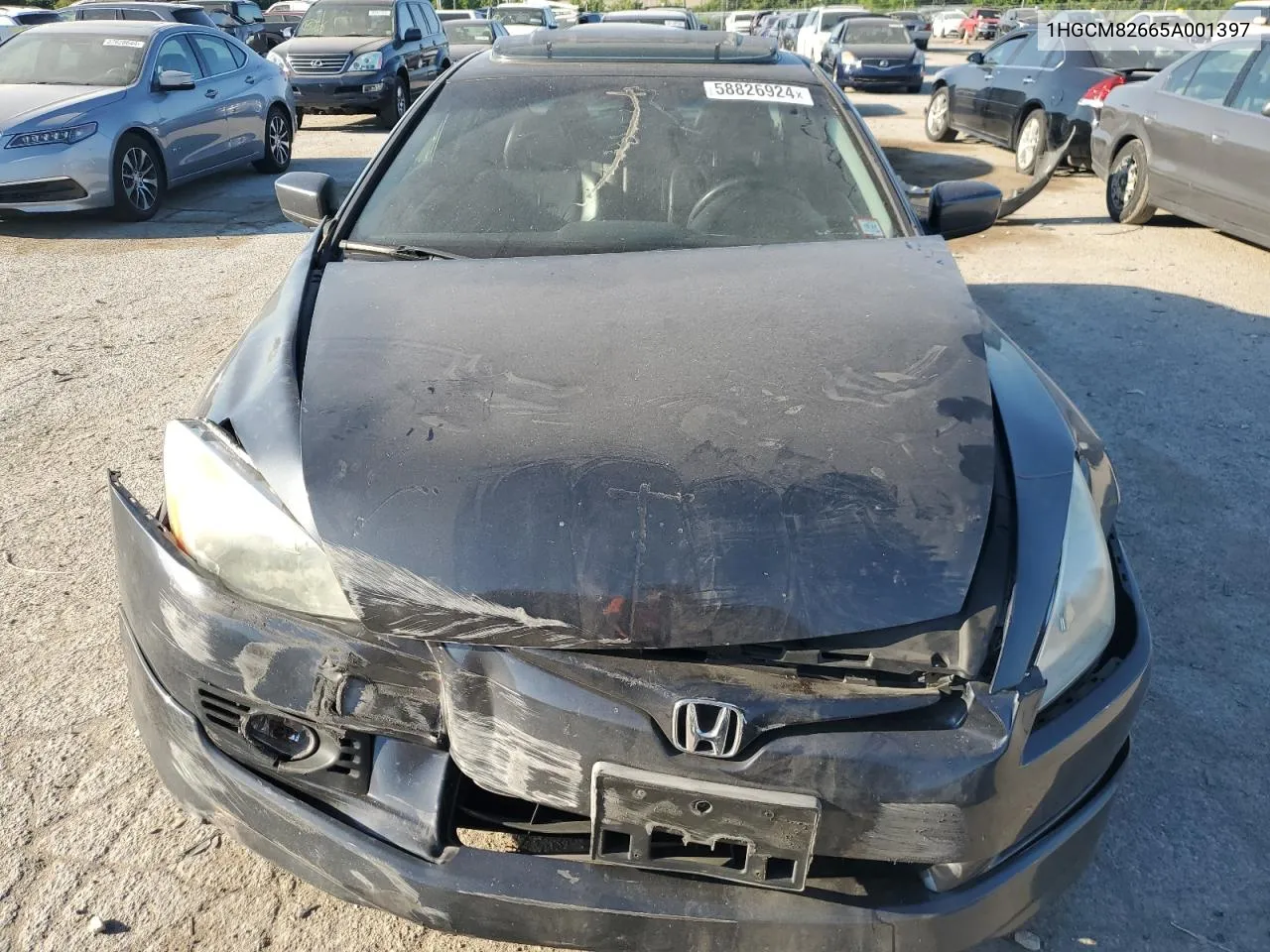 1HGCM82665A001397 2005 Honda Accord Ex