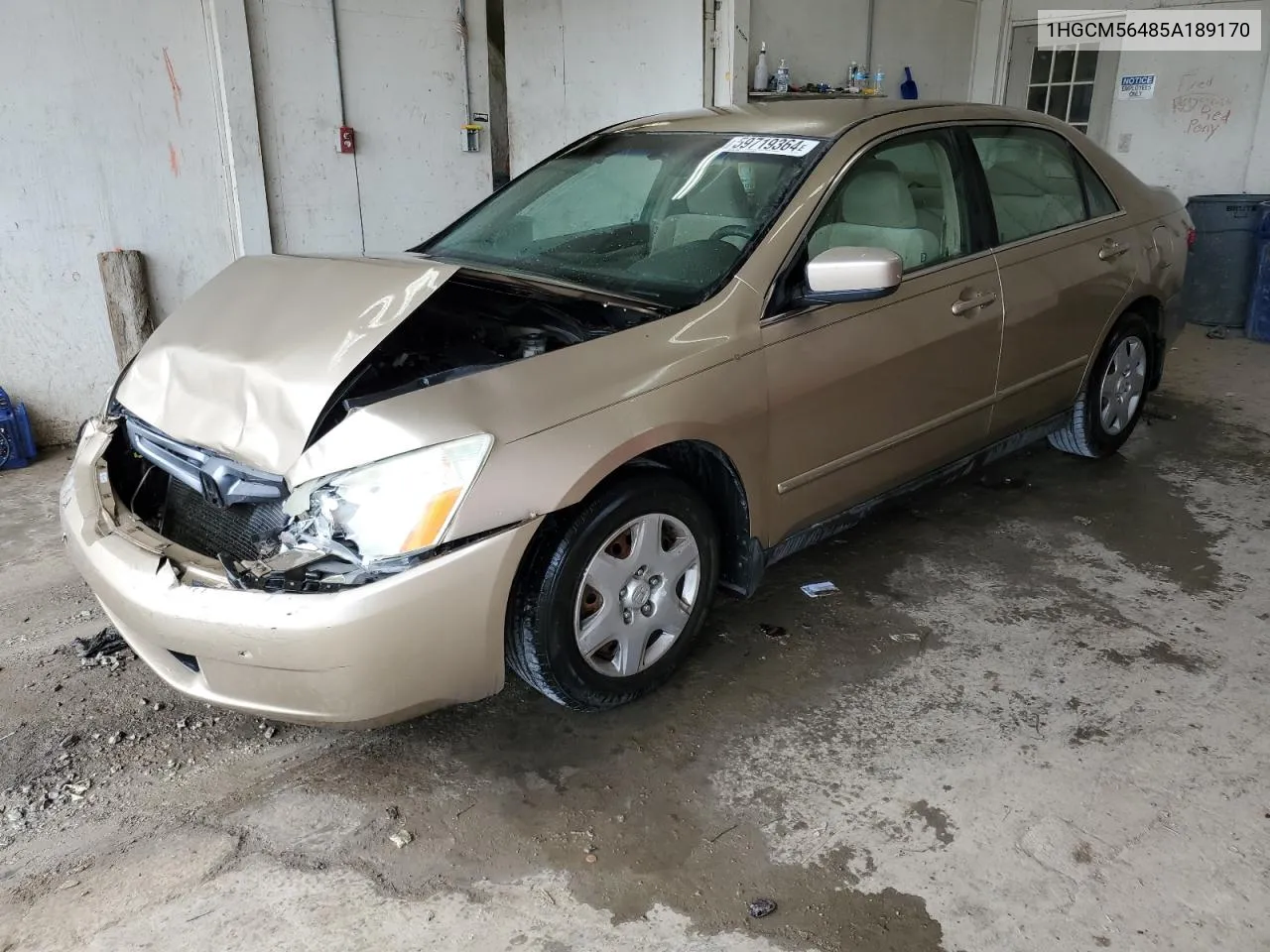 1HGCM56485A189170 2005 Honda Accord Lx