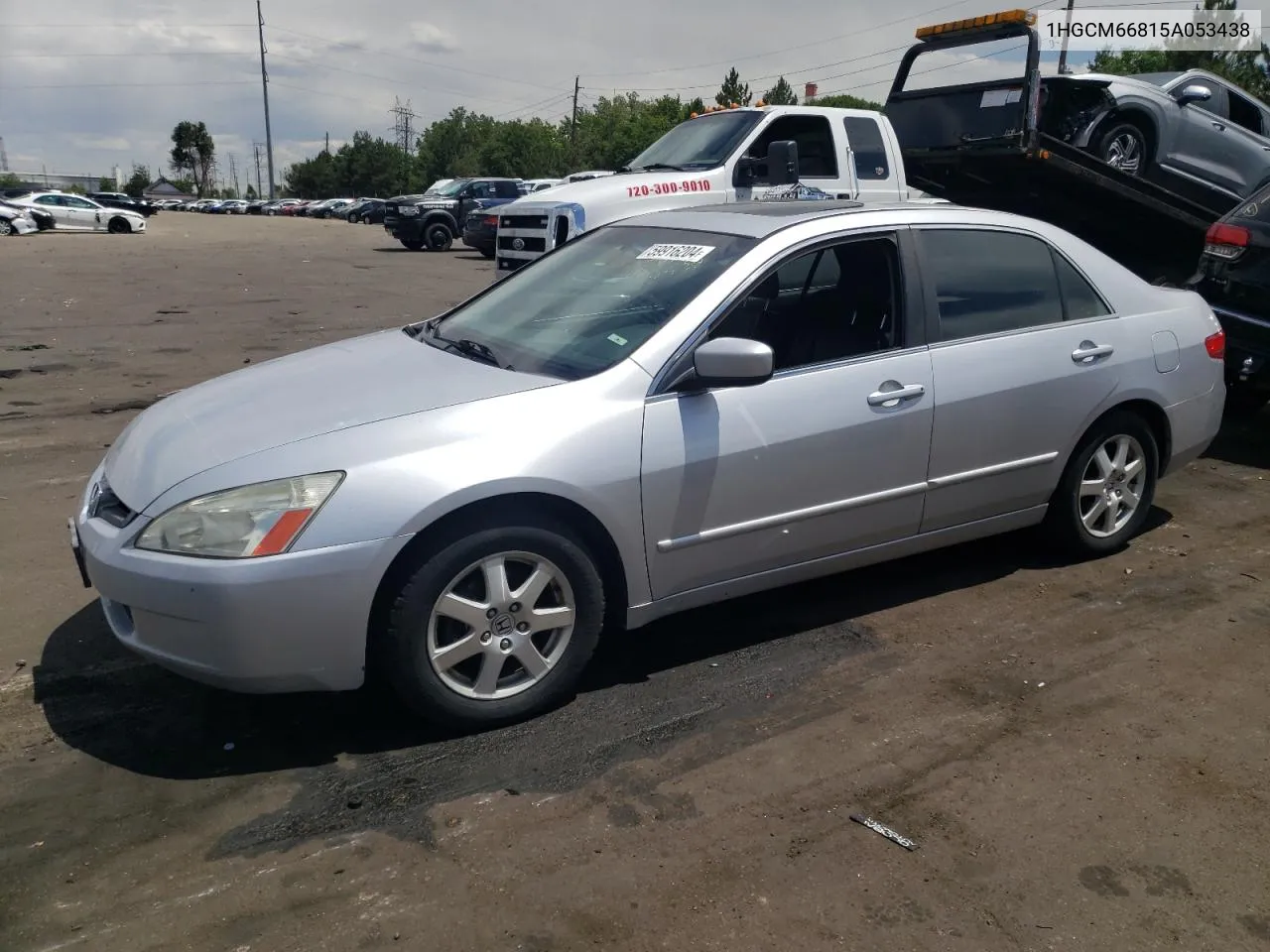 2005 Honda Accord Ex VIN: 1HGCM66815A053438 Lot: 59916204