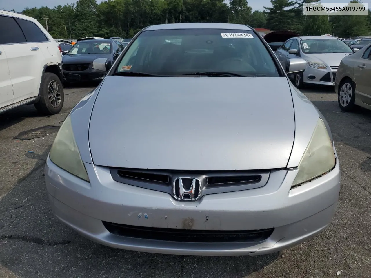 2005 Honda Accord Lx VIN: 1HGCM55455A019799 Lot: 61074434