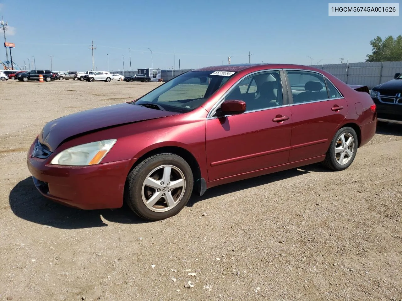 1HGCM56745A001626 2005 Honda Accord Ex