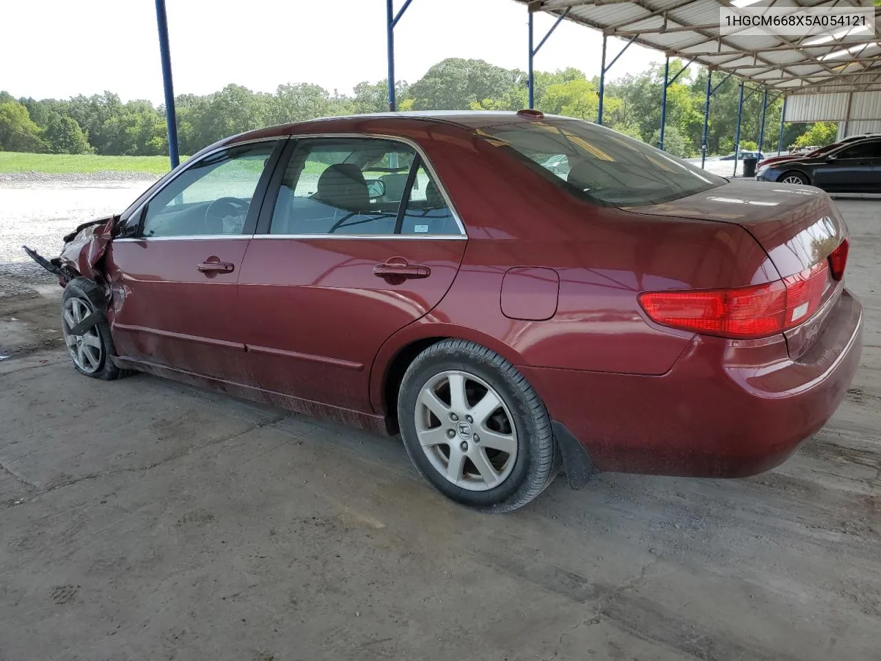 1HGCM668X5A054121 2005 Honda Accord Ex