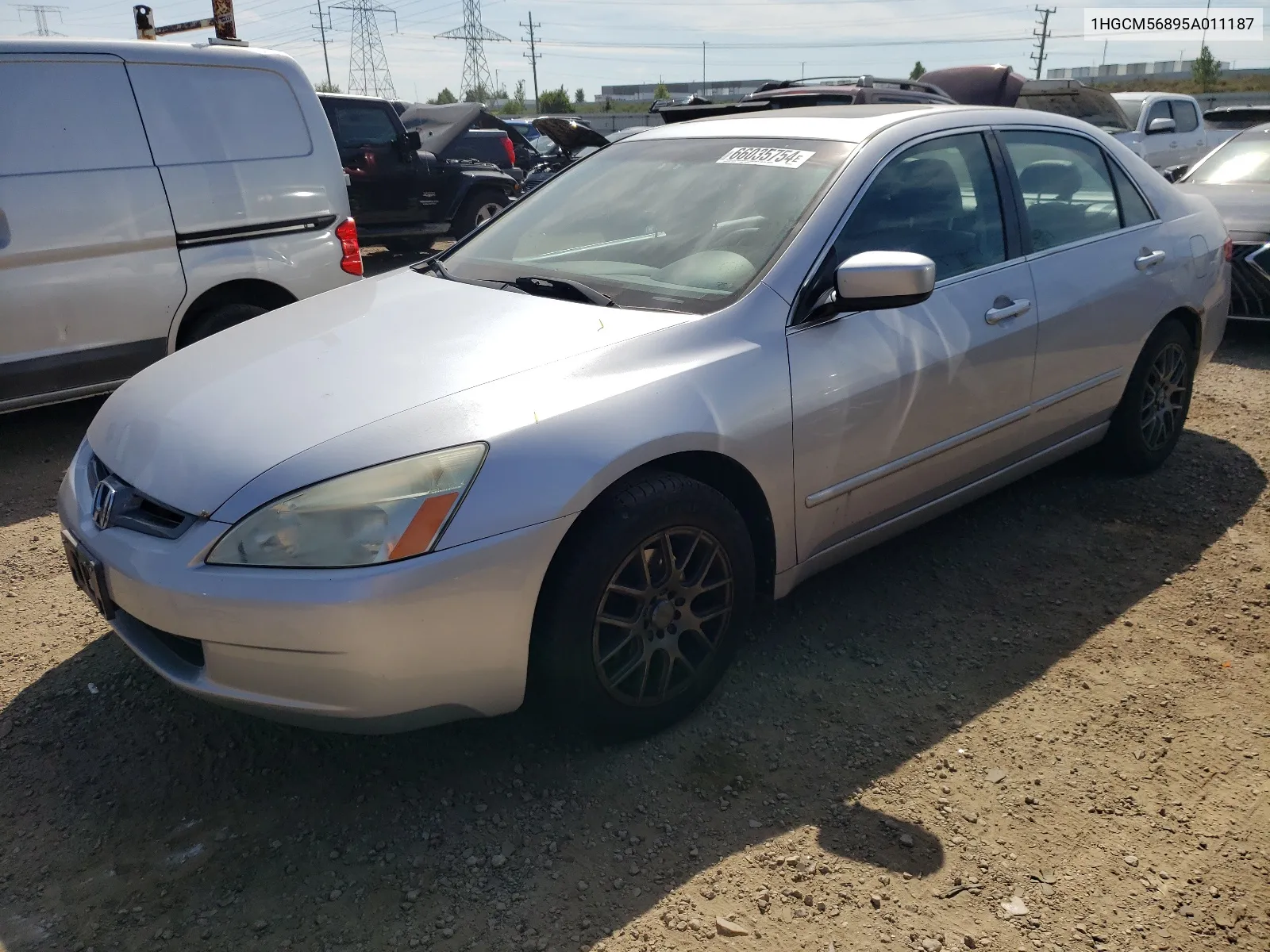 2005 Honda Accord Ex VIN: 1HGCM56895A011187 Lot: 66035754