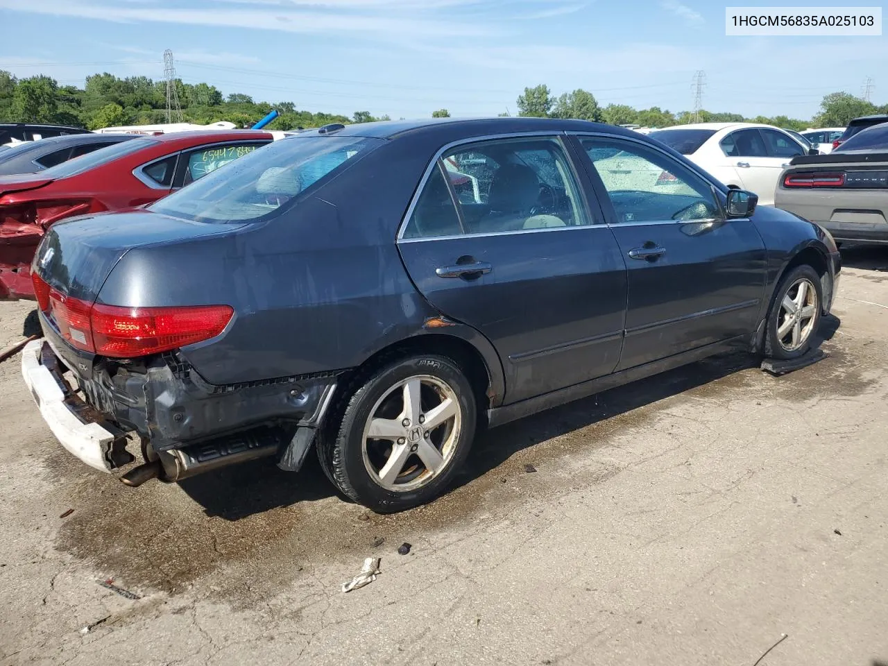 2005 Honda Accord Ex VIN: 1HGCM56835A025103 Lot: 66125674