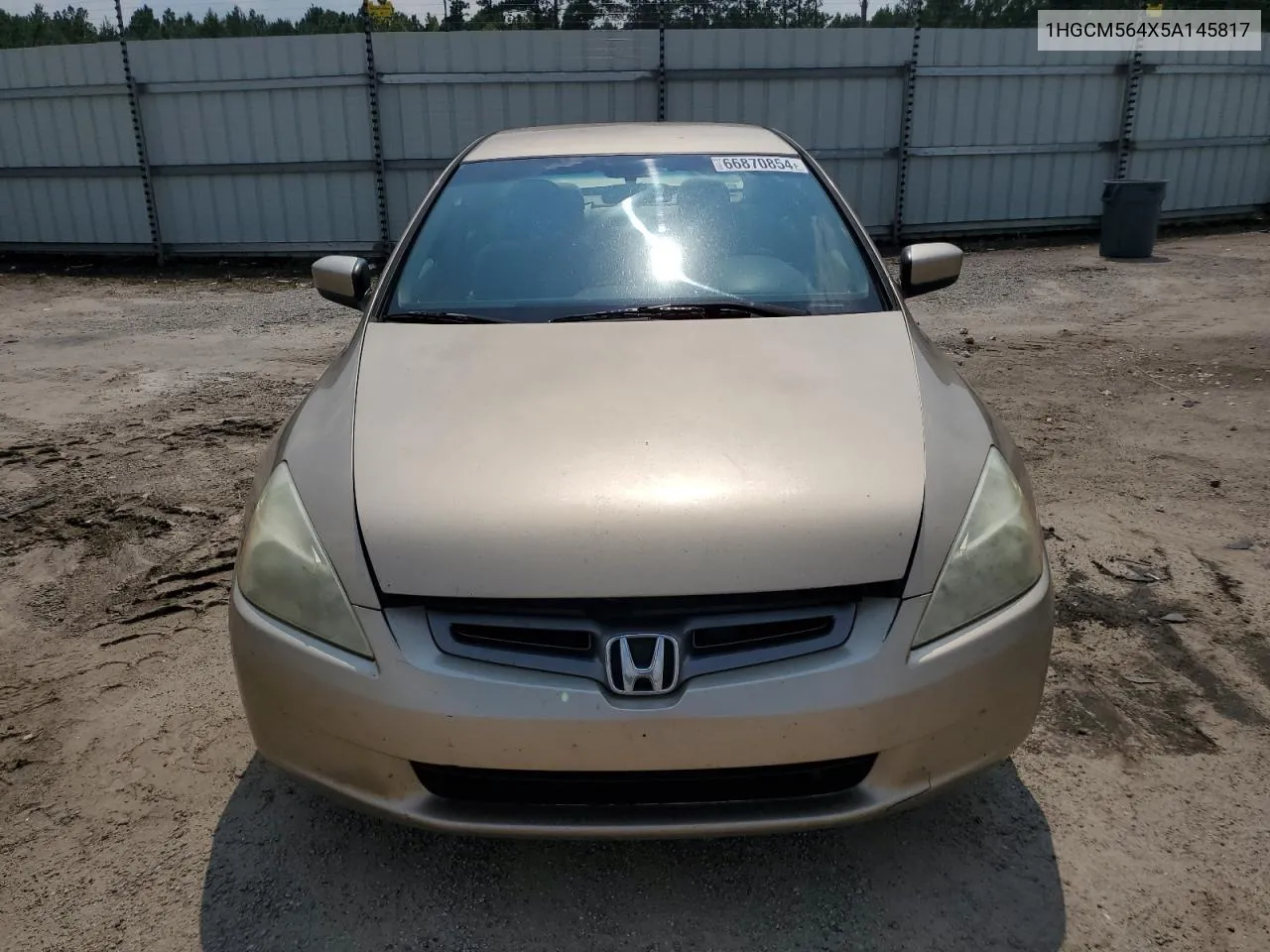 2005 Honda Accord Lx VIN: 1HGCM564X5A145817 Lot: 66870854