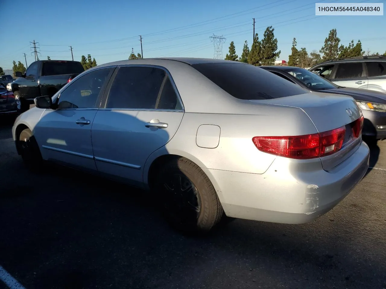 2005 Honda Accord Lx VIN: 1HGCM56445A048340 Lot: 67952414