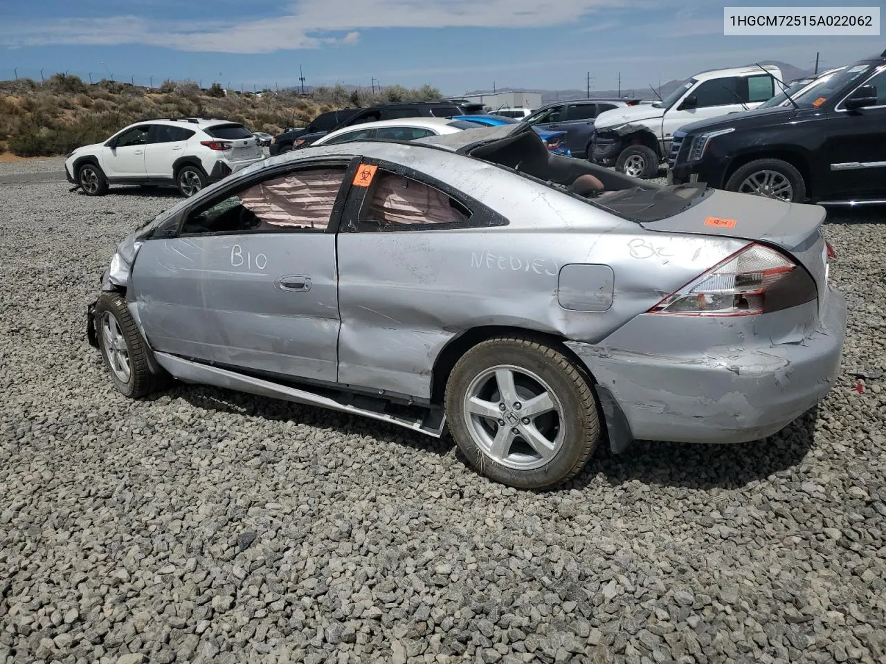 2005 Honda Accord Lx VIN: 1HGCM72515A022062 Lot: 68506574