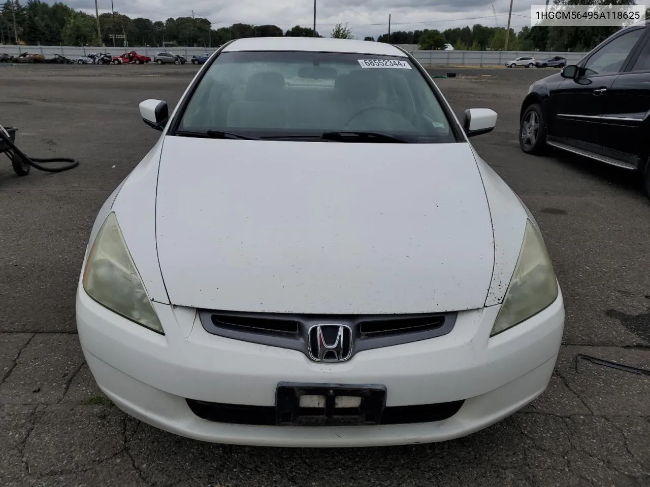 2005 Honda Accord Lx VIN: 1HGCM56495A118625 Lot: 68552344