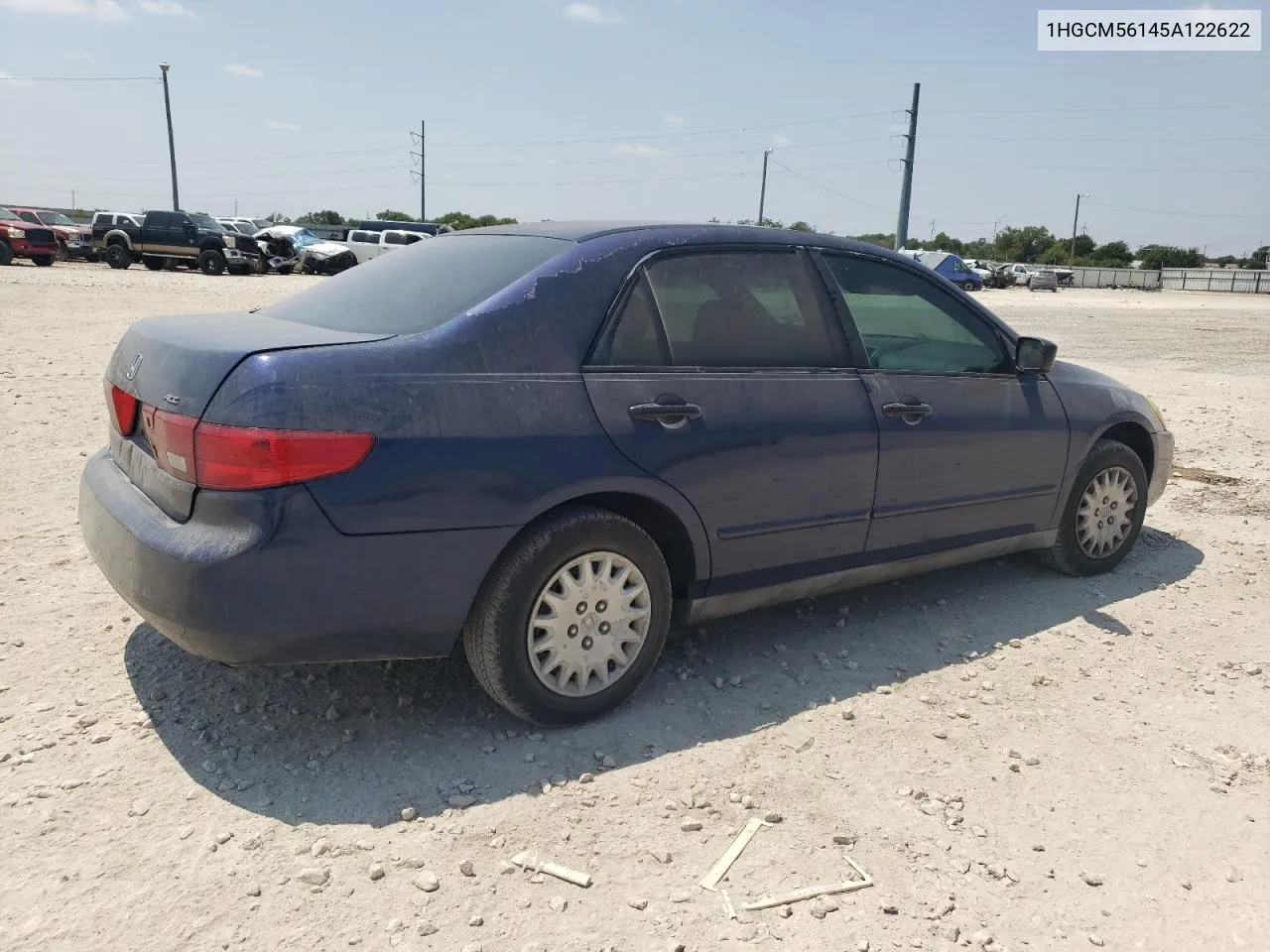 2005 Honda Accord Dx VIN: 1HGCM56145A122622 Lot: 68884024